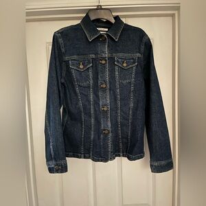 Jones New York Stretch Denim Jacket – Tailored Fit / Classic Wash